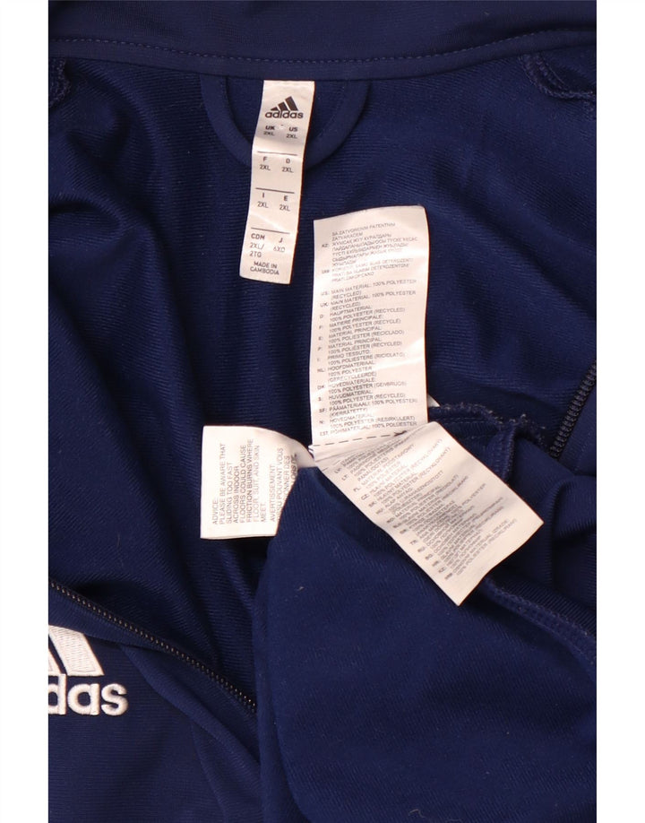 Giacca da tuta da uomo ADIDAS 2XL poliestere blu navy