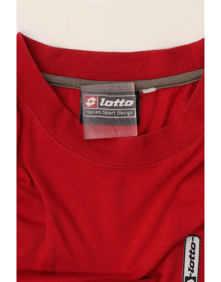 T-shirt da uomo Lotto Top grande rossa