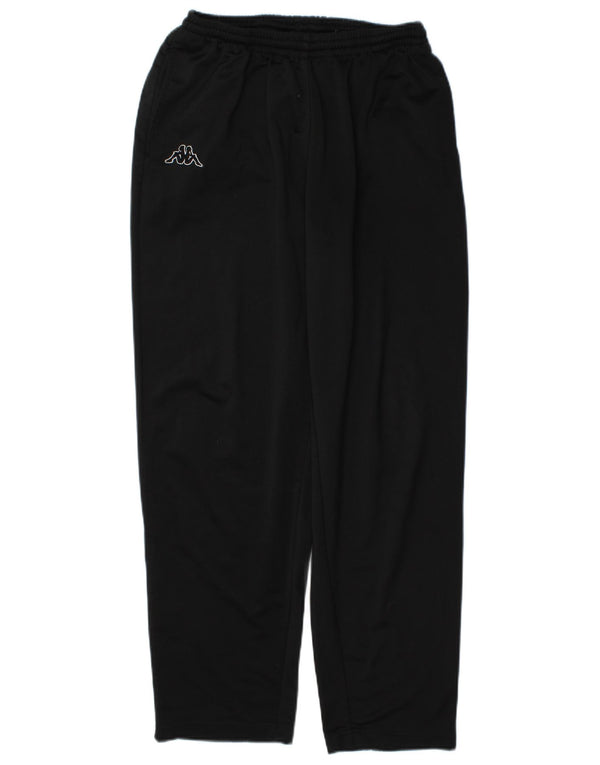 Pantaloni da tuta da uomo Kappa Large neri in poliestere