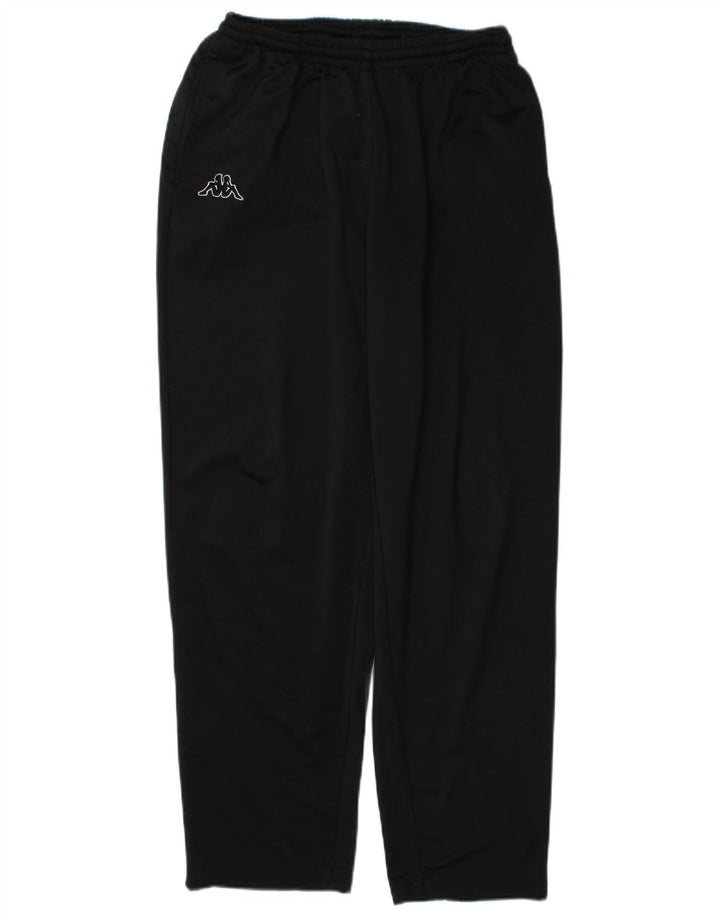 Pantaloni da tuta da uomo Kappa Large neri in poliestere