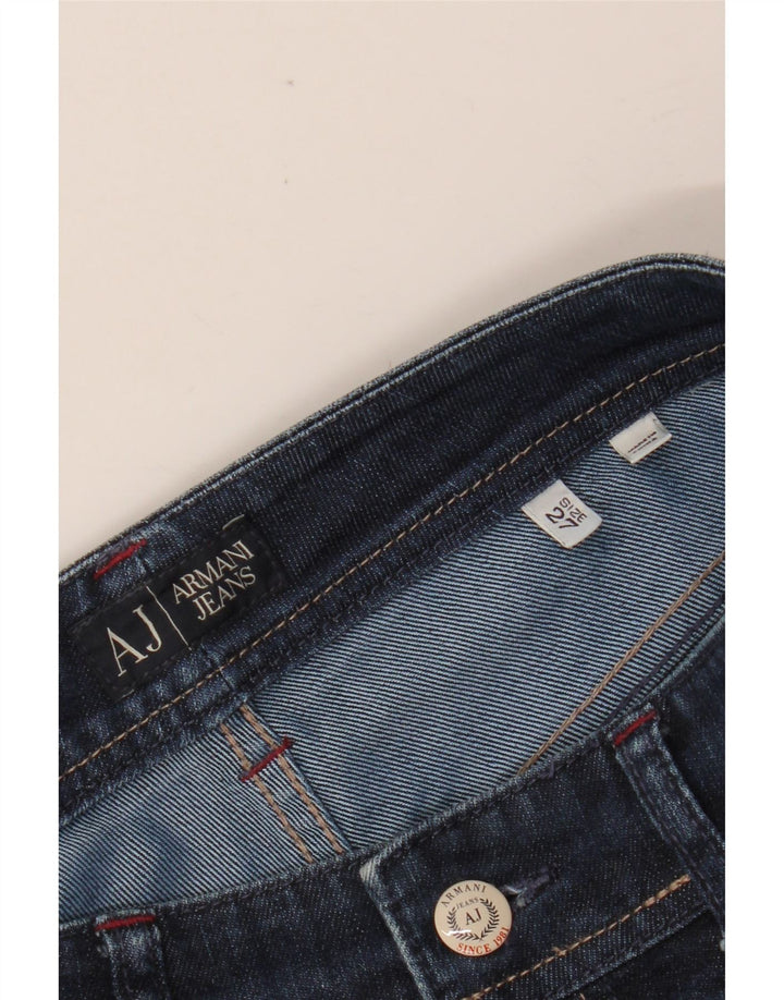 Jeans dritti da donna ARMANI W27 L28 Blu navy