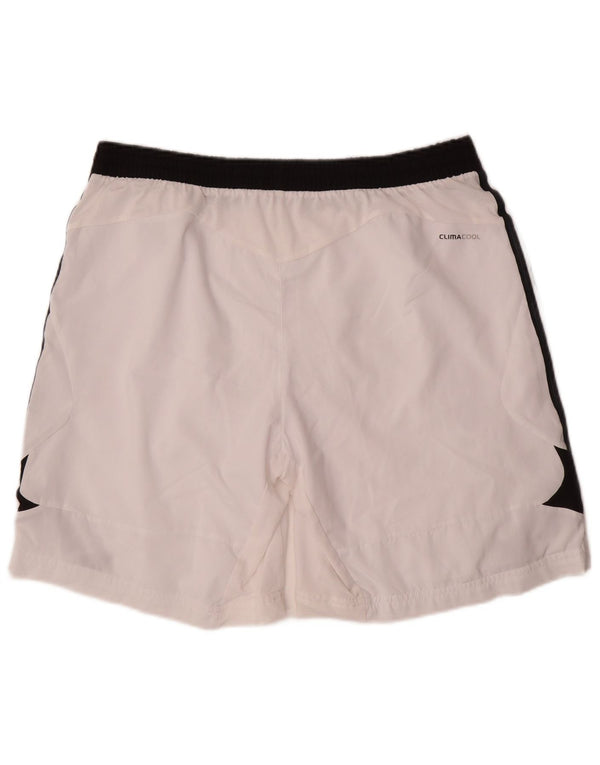 Adidas Mens Climacool Sport Shorts Large White Colourblock Polyester