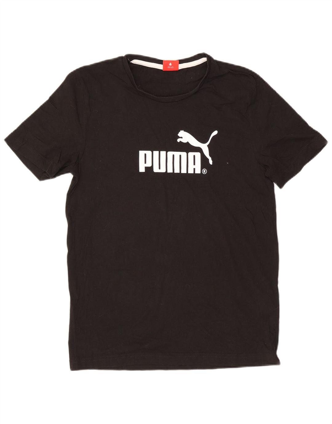 T-shirt grafica da uomo Puma Top Small in cotone nero