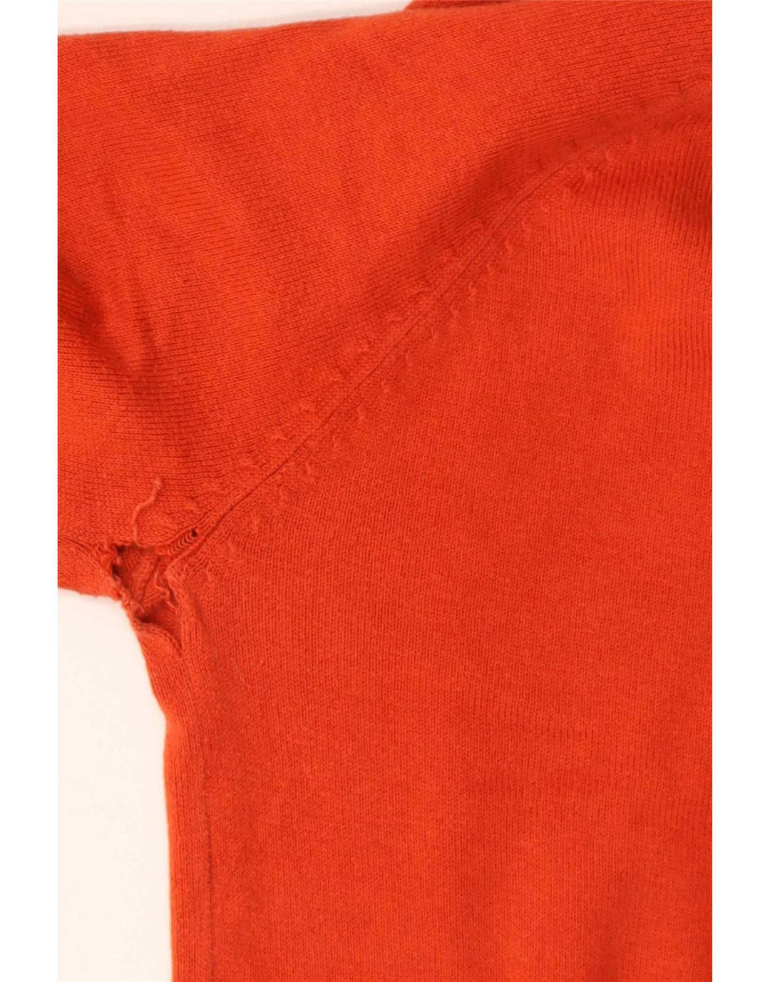 Maglione da donna con scollo a V Zara UK 12 Cotone arancione medio