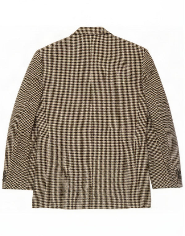 Gaudi Giacca blazer a 2 bottoni da uomo IT 52 XL Lana pied de poule marrone