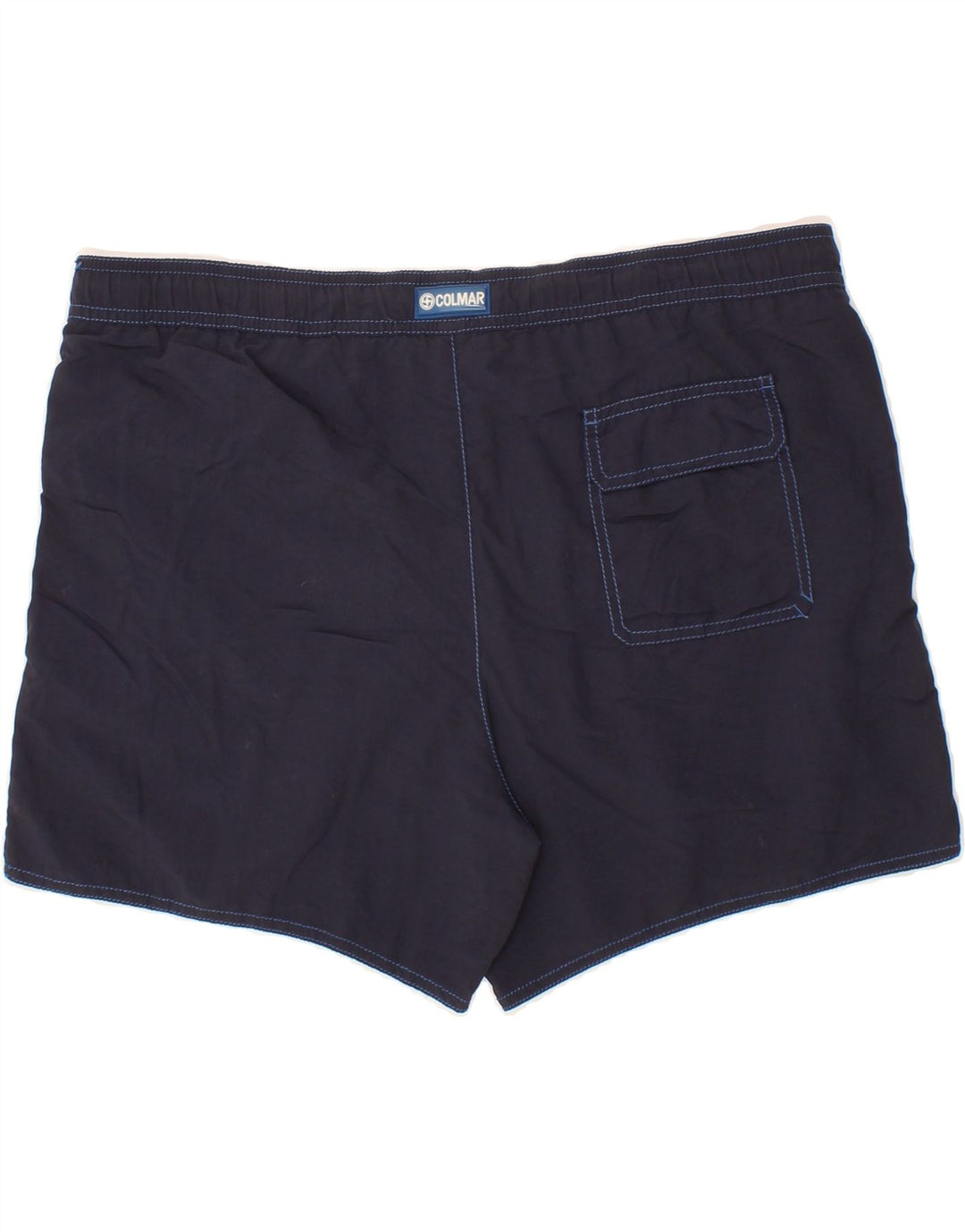 COLMAR Mens Swimming Shorts IT 52 Large Navy Blue Polyester Vintage Colmar and Second-Hand Colmar from Messina Hembry 