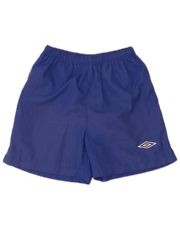 UMBRO Mens Sport Shorts Small  Blue Polyester