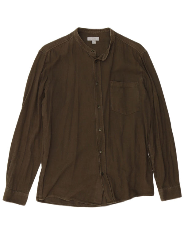 Camicia Cos da uomo piccola in cotone kaki