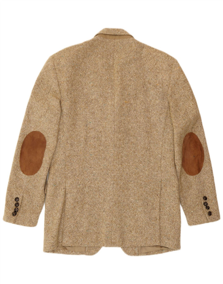 Giacca blazer a 3 bottoni da uomo John Hanly&Co Ltd UK 38 Beige medio screziato