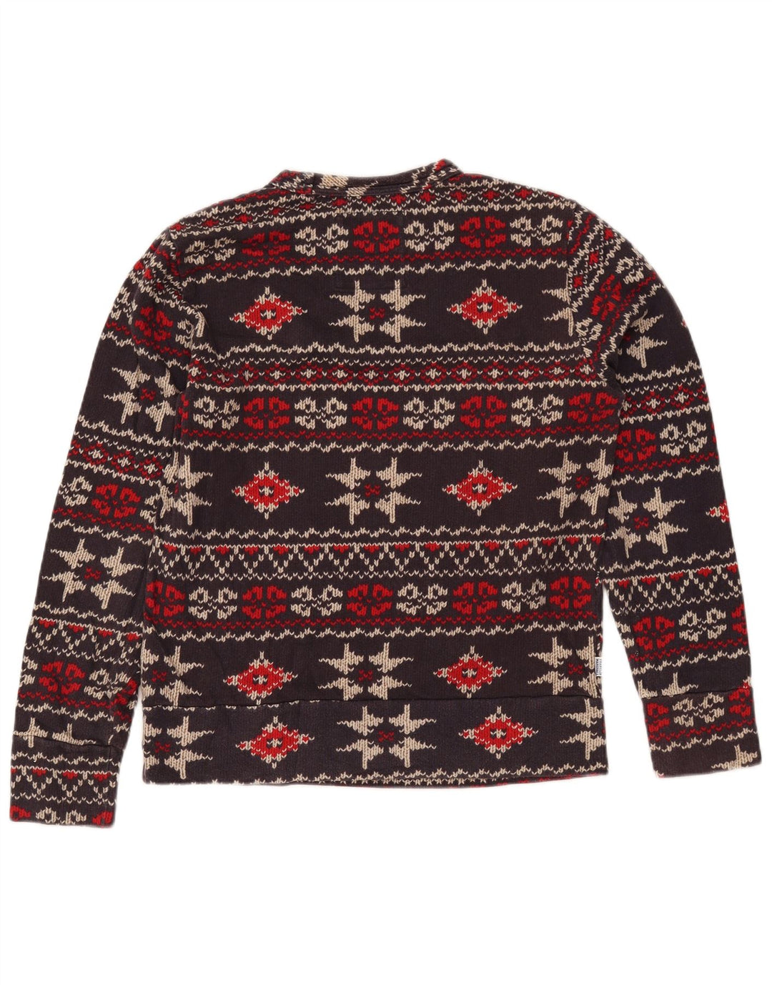 FRANKLIN MARSHALL Felpa con grafica da donna Maglione UK 10 Piccolo Marrone