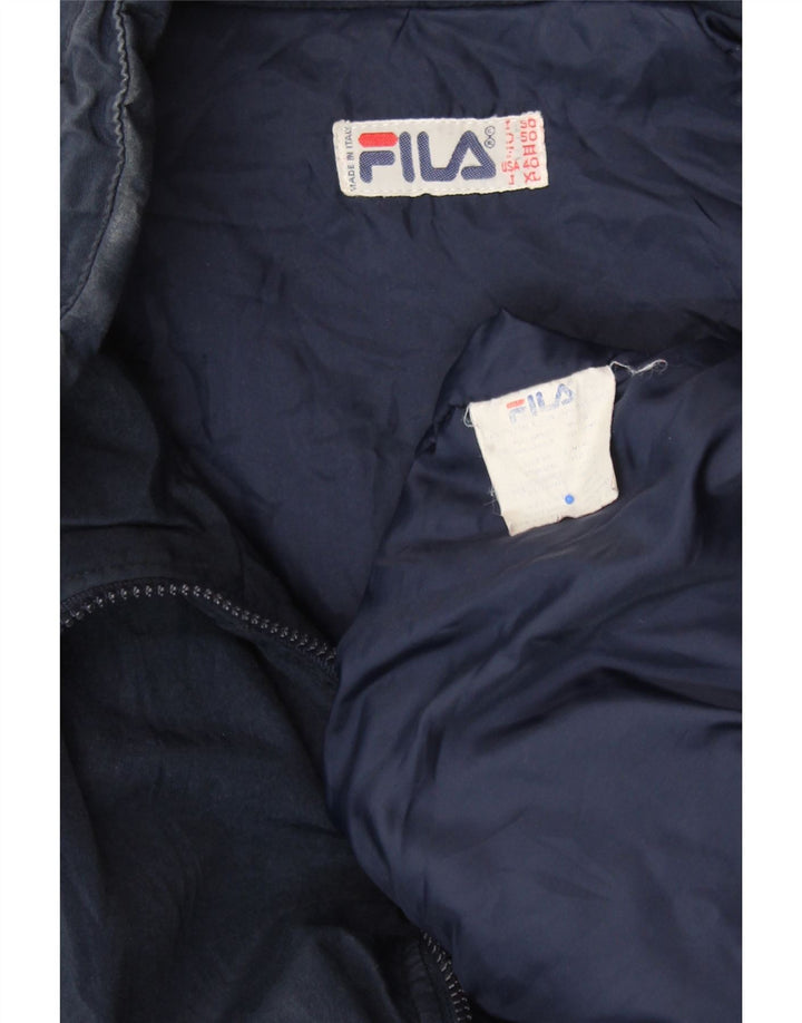 FILA Giacca imbottita da uomo Magic Line UK 42 XL Blu navy Colourblock