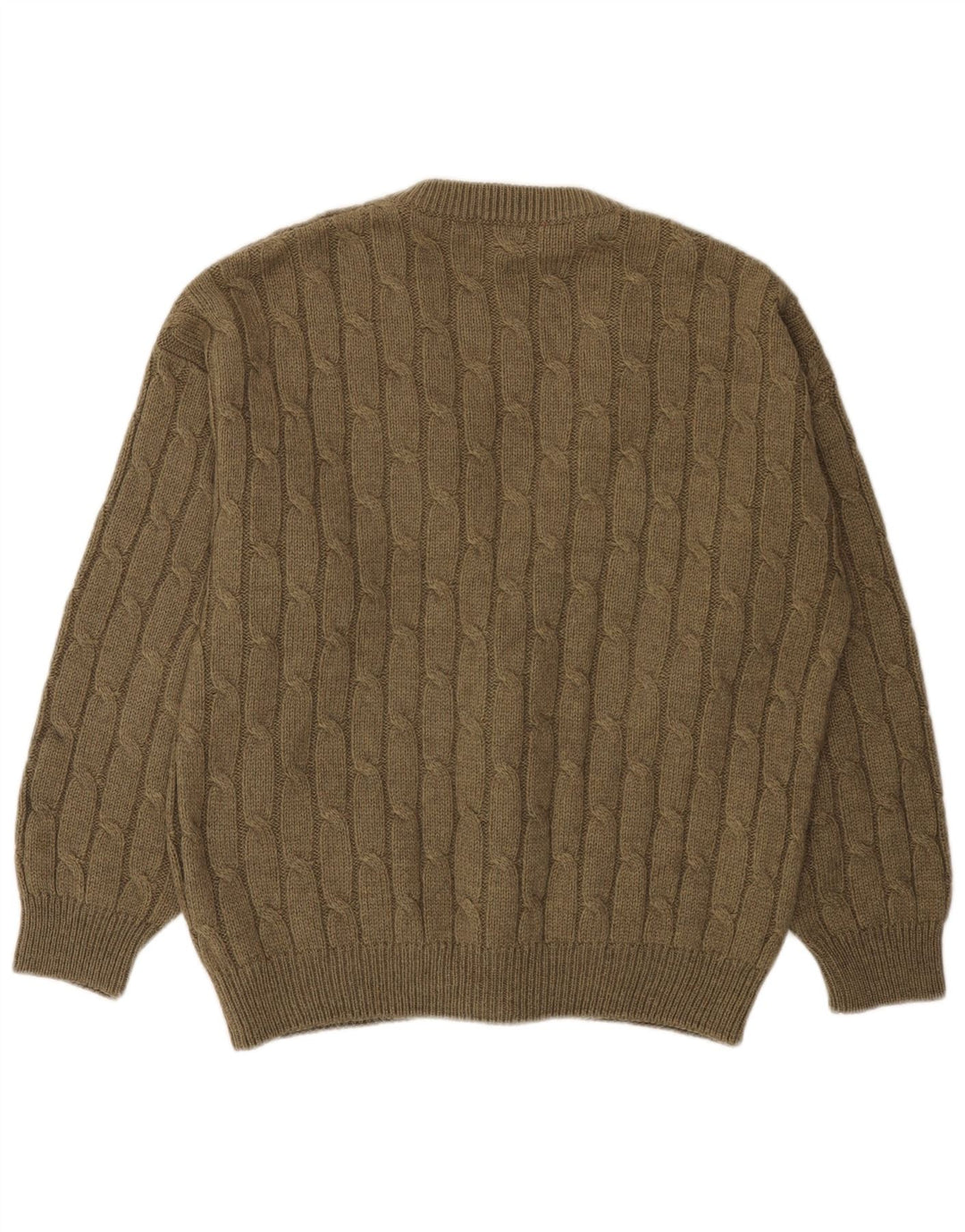 Maglione cardigan da uomo vintage grande color kaki