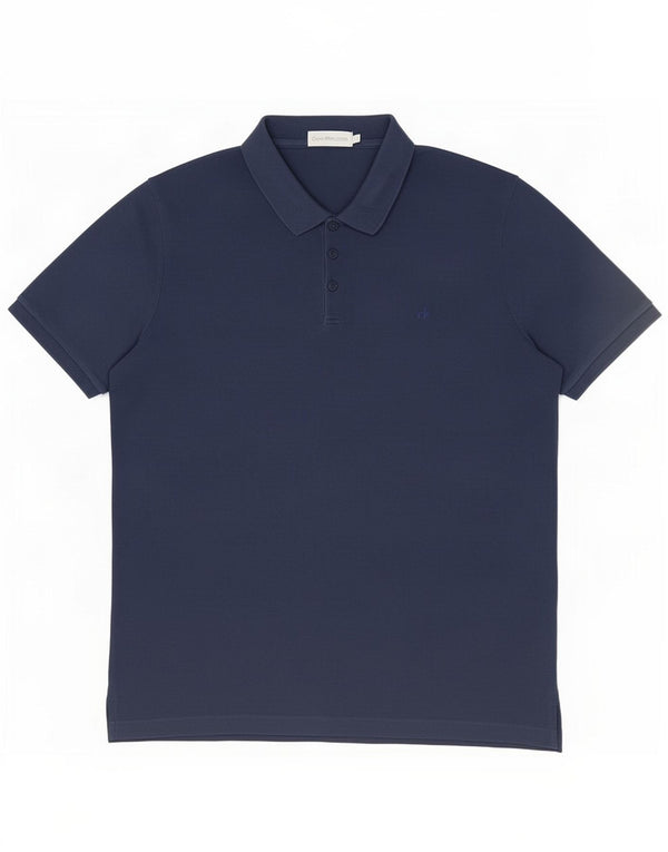 Polo da uomo Calvin Klein Jeans XL in cotone blu navy