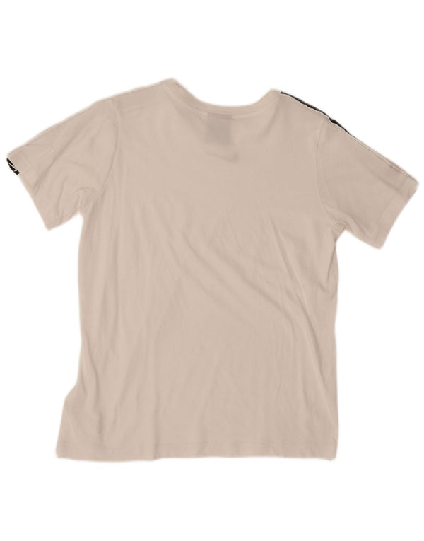 T-shirt grafica Nike per ragazzi, 13-14 anni, XL, cotone color block bianco