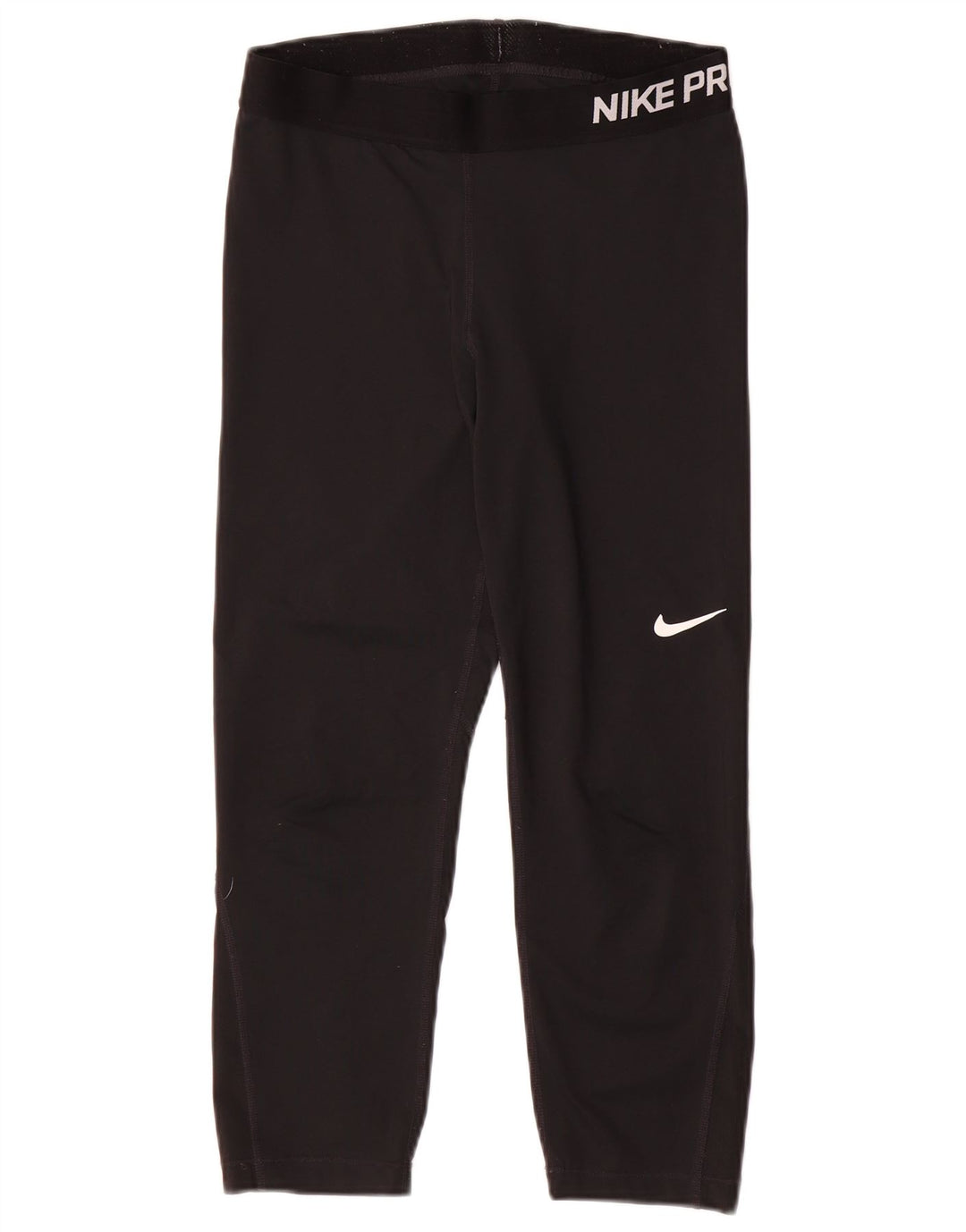 Leggings Nike Dri Fit Graphic Capri da donna UK 12 medio nero poliestere