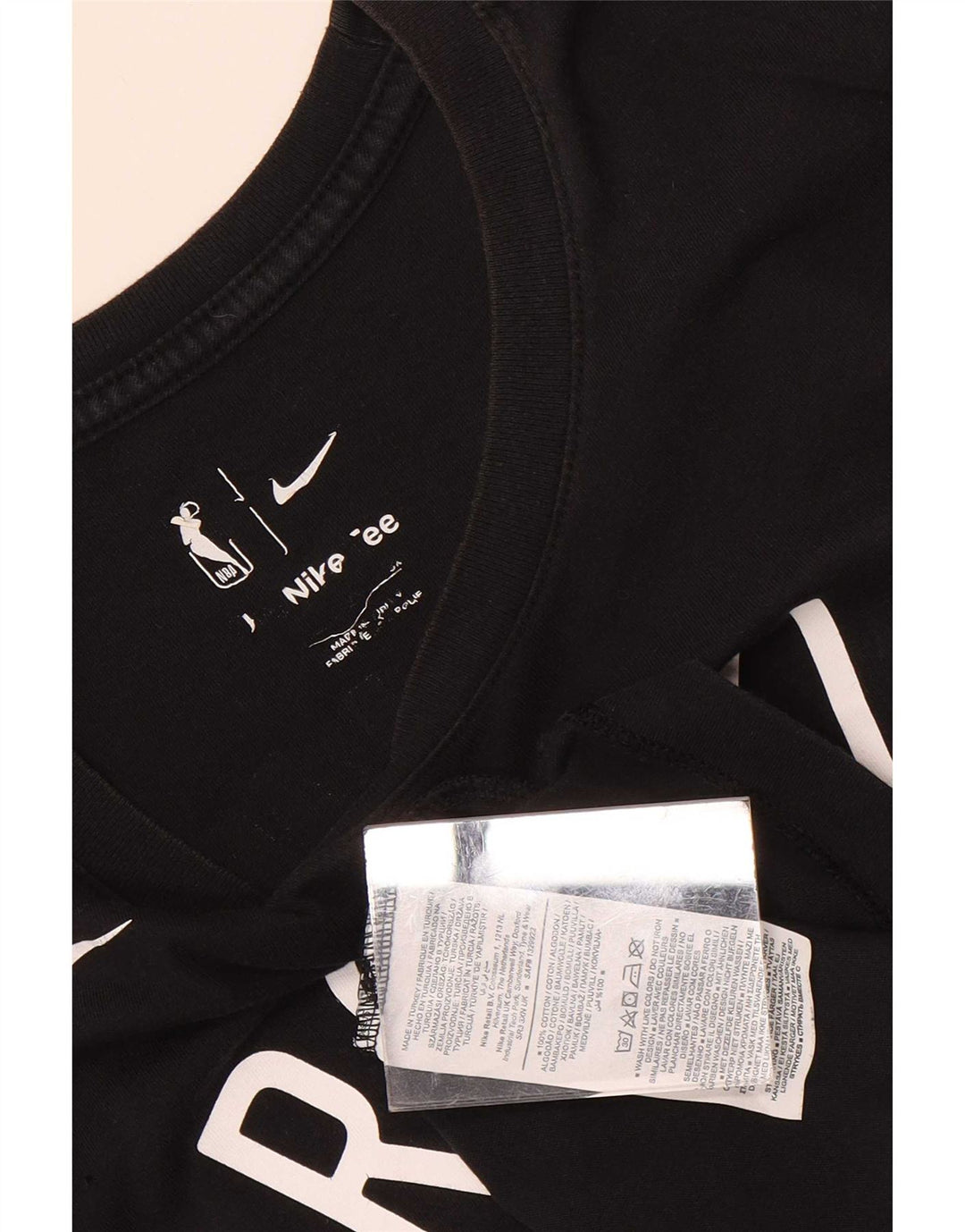 T-shirt grafica da uomo Nike Brooklyn Top piccola in cotone nero