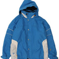 Giacca a vento con cappuccio da uomo BRUGI UK 38 Blu medio color block