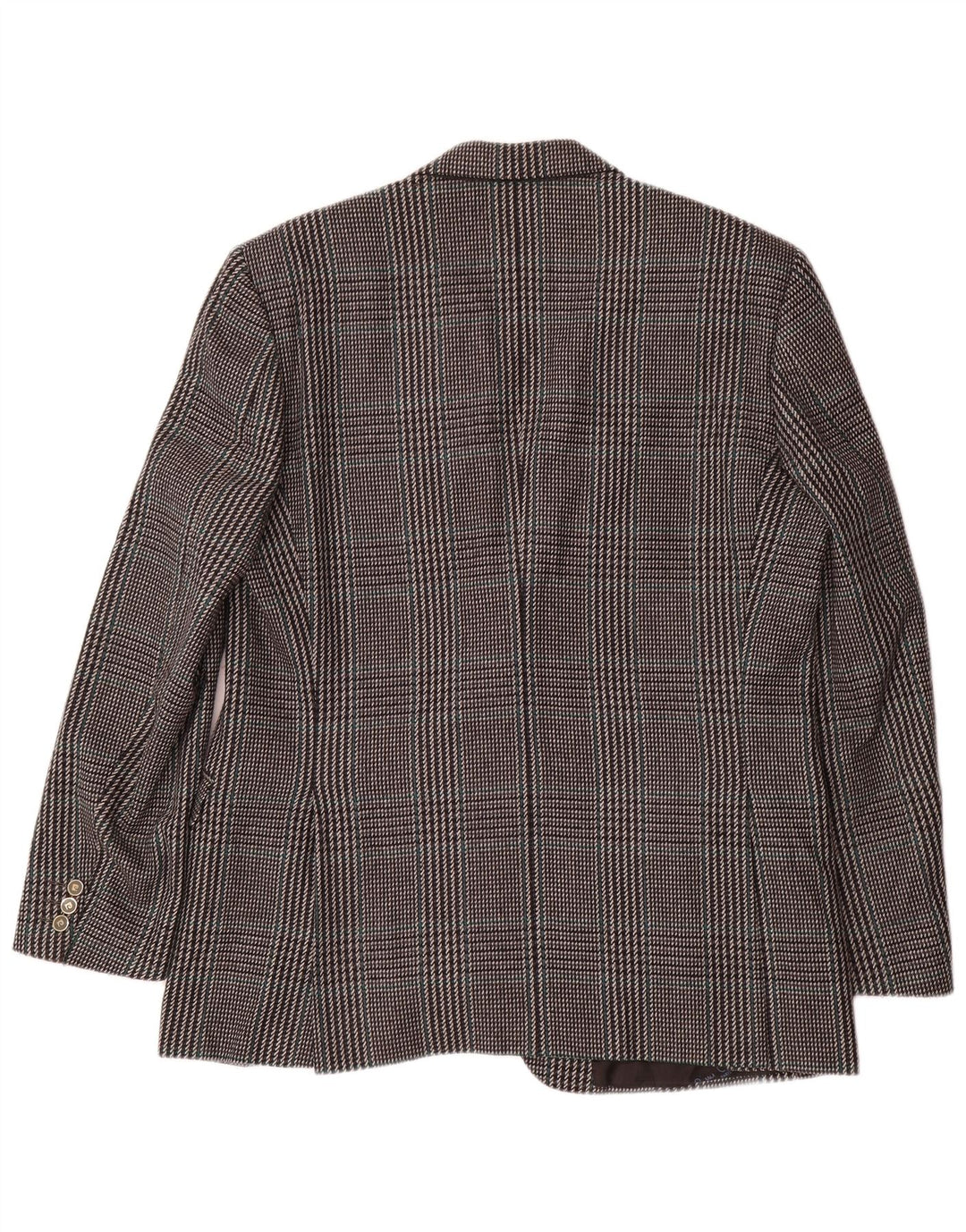 Giacca blazer da uomo a 2 bottoni Pierre Cardin IT 54 2XL Classica in lana a quadri grigia