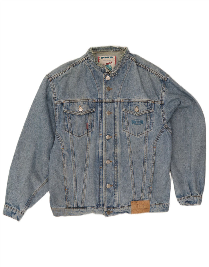 Giacca di jeans vintage da uomo UK 36 piccola blu