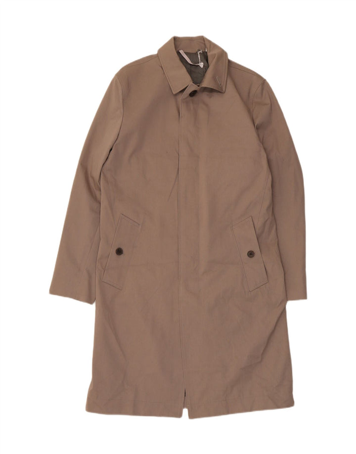 Cappotto autografo da uomo Marks & Spencer UK 36 piccolo cotone beige