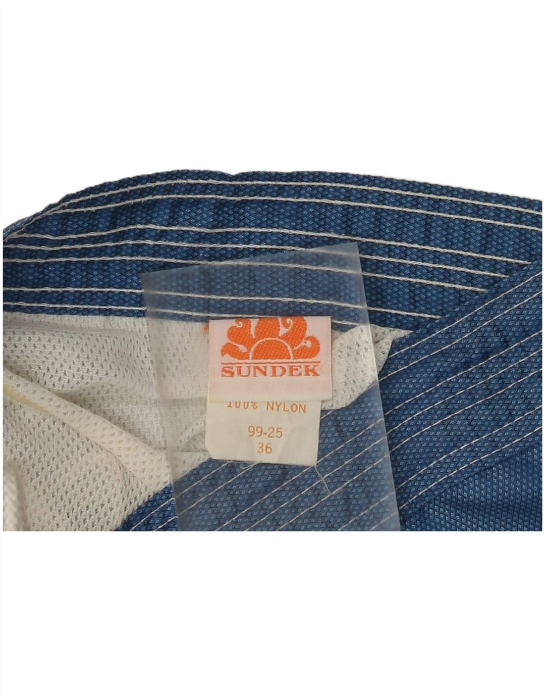 Pantaloncini da bagno da uomo Sundek grandi in nylon blu