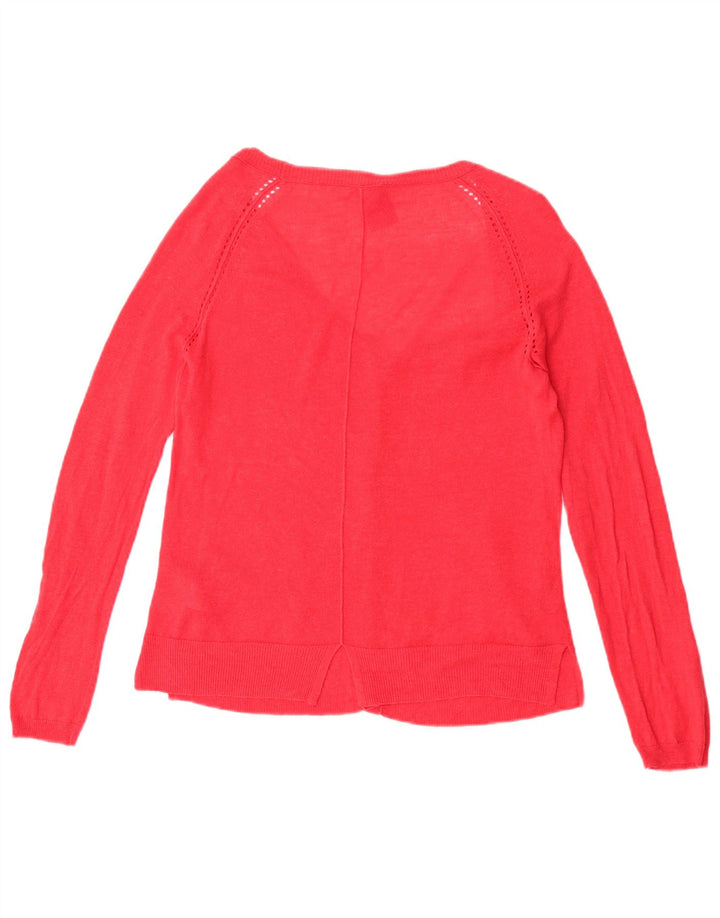 Maglione cardigan da donna White Stuff UK 12 Lino rosso medio