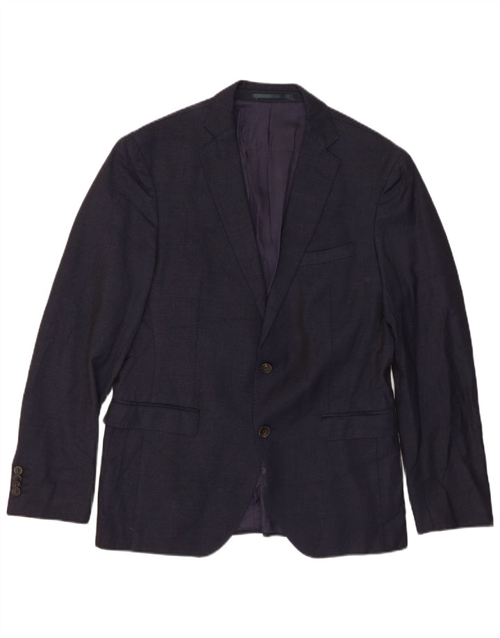 Giacca blazer da uomo a 2 bottoni Hugo Boss EU 46 Small Blu Navy