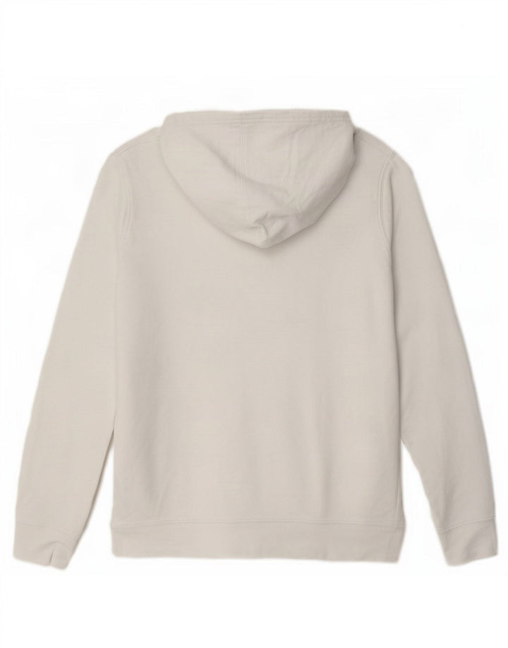 Gap Felpa con cappuccio grafica da donna UK 14 Cotone bianco medio