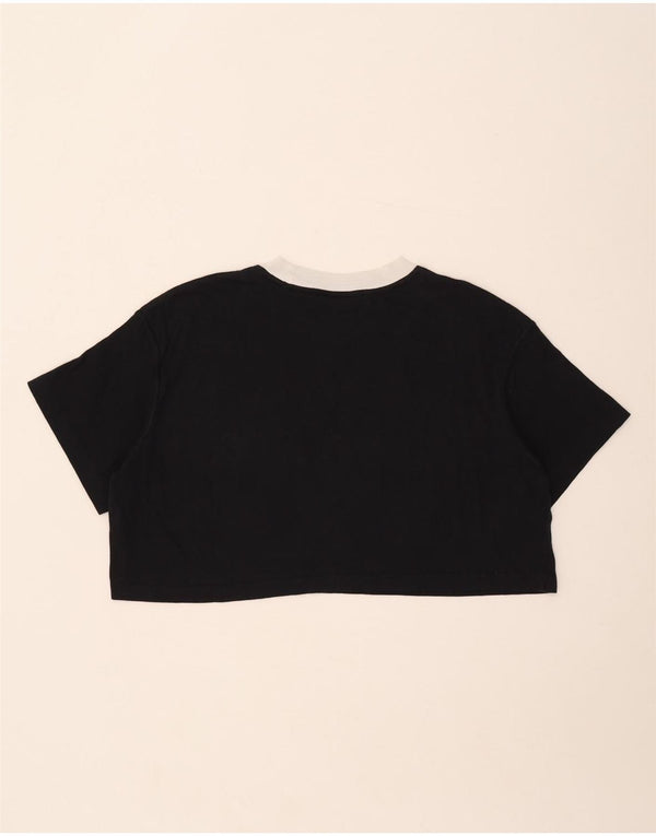 T-shirt corta oversize da donna Nike UK 14 media nera