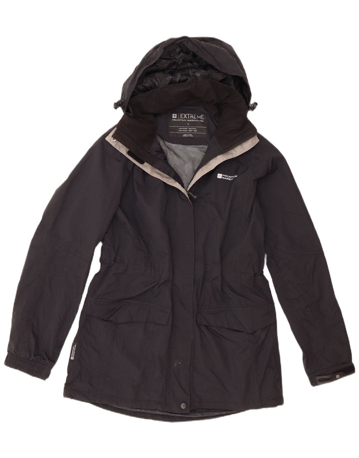 Giacca antipioggia con cappuccio da donna Mountain Warehouse UK 14 Large in nylon nero
