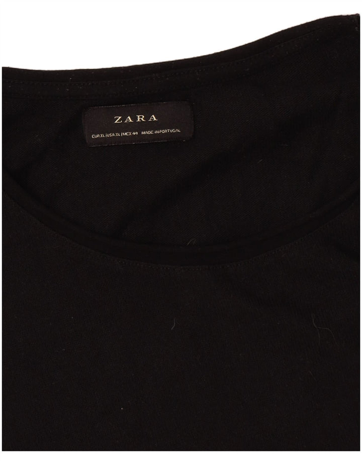 T-shirt Zara da uomo Top XL Nera