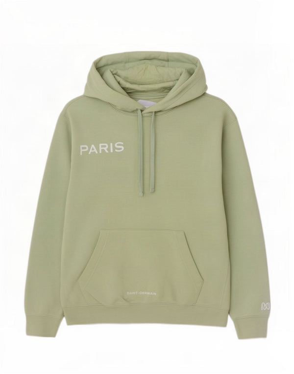 Felpa con cappuccio grafica Nike Paris Saint-Germain da uomo in cotone verde medio