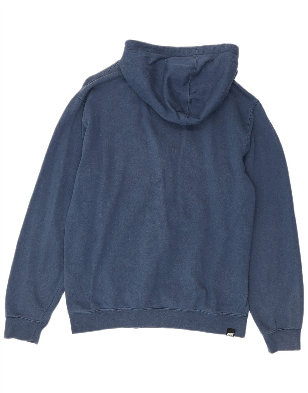 Felpa con cappuccio grafica da uomo Vans in cotone blu medio