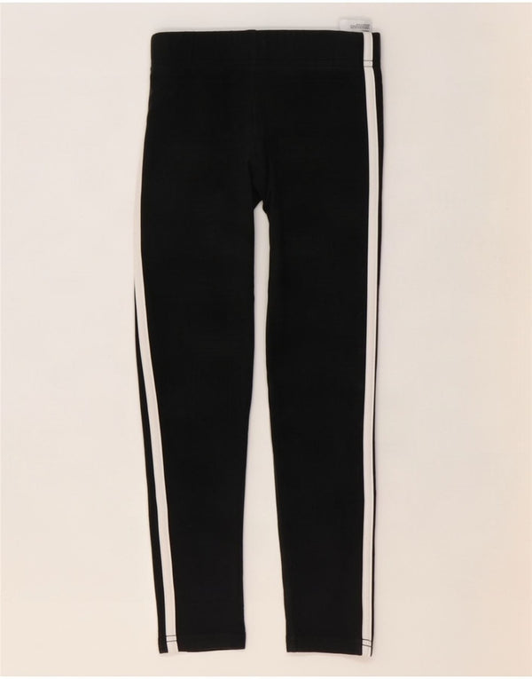 Leggings Adidas Bambina 7-8 Anni Cotone Nero
