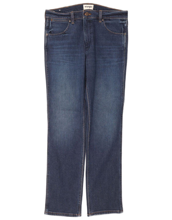 Jeans dritti da uomo Wrangler Greensboro W32 L32 cotone blu navy