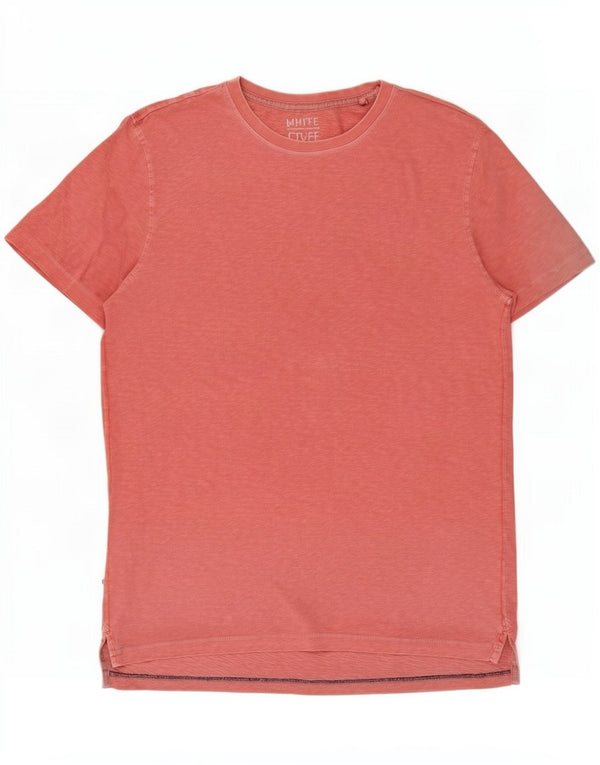 White Stuff Mens T-Shirt Top Small Pink Flecked Cotton