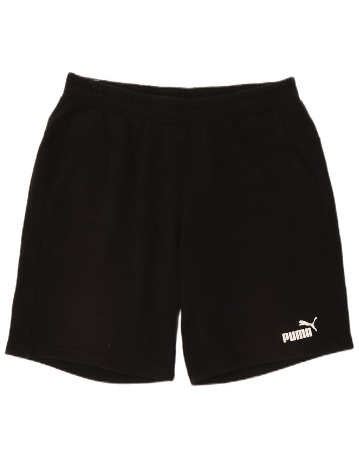 Pantaloncini sportivi da uomo Puma XL in cotone nero