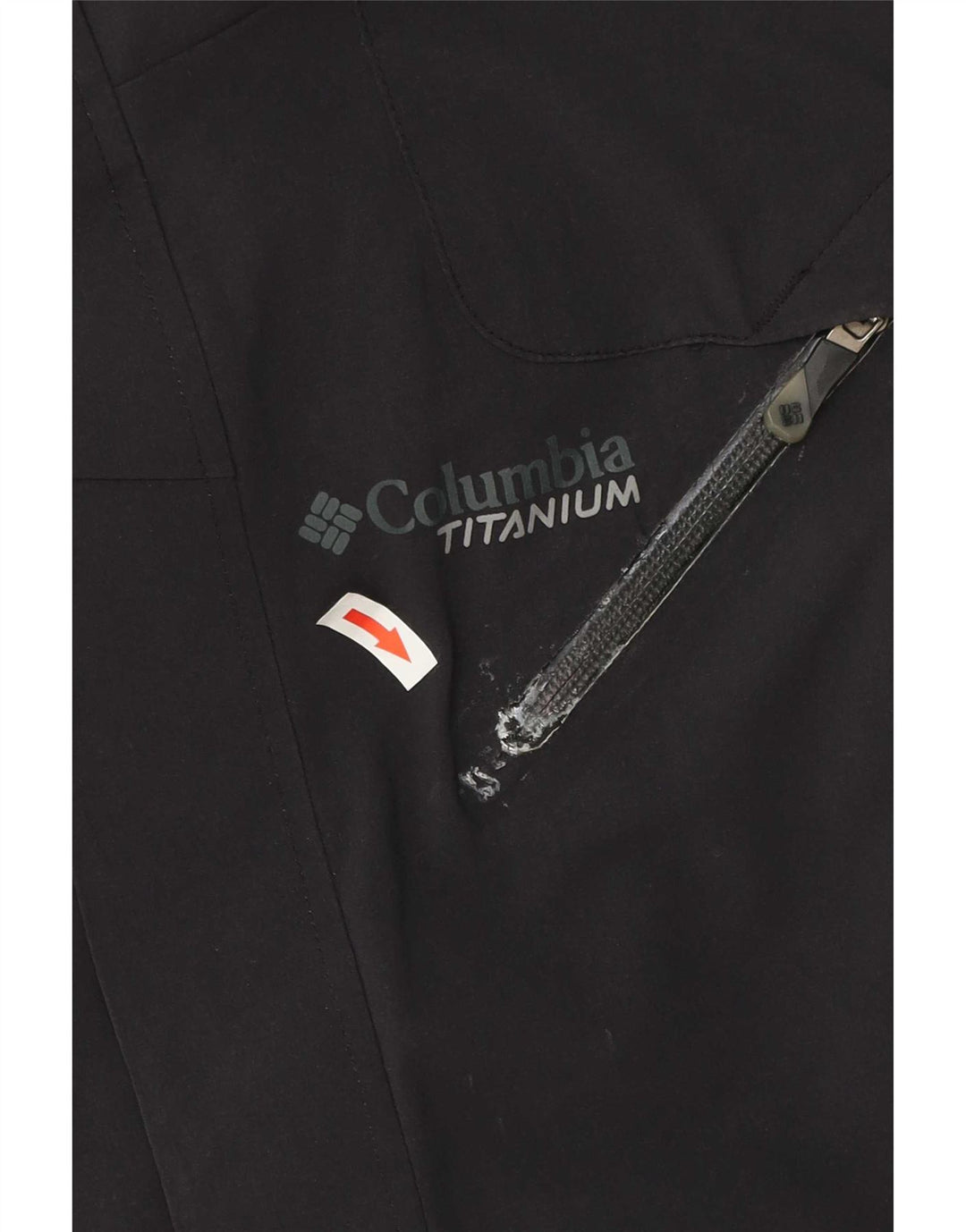 Giacca a vento Columbia da uomo in titanio UK 38 nylon nero medio