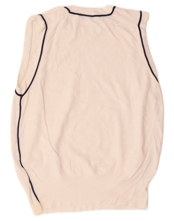 Canotta canotta da donna Zara UK 12 viscosa bianca media