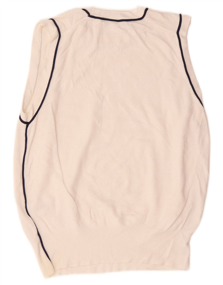 Canotta canotta da donna Zara UK 12 viscosa bianca media