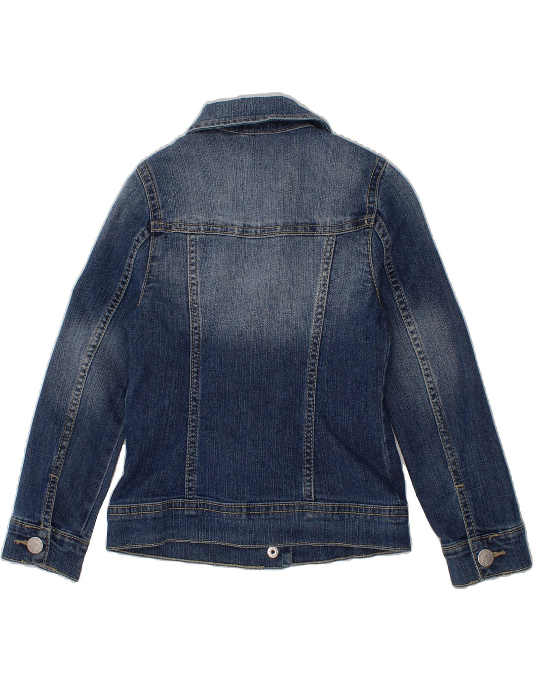 BENETTON Girls Denim Jacket 2-3 Years Blue Vintage Benetton and Second-Hand Benetton from Messina Hembry 
