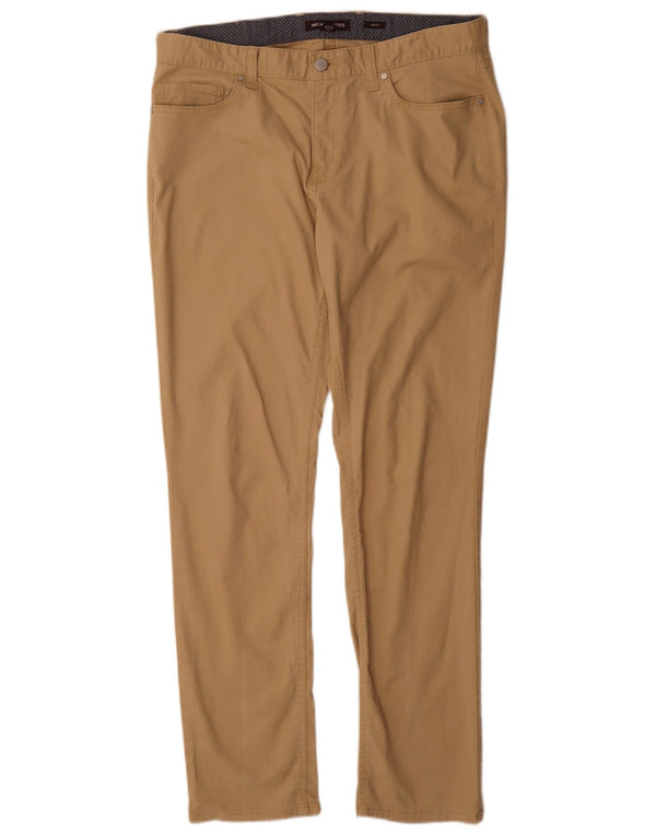 Pantaloni casual slim fit da uomo Michael Kors W33 L32 in cotone beige