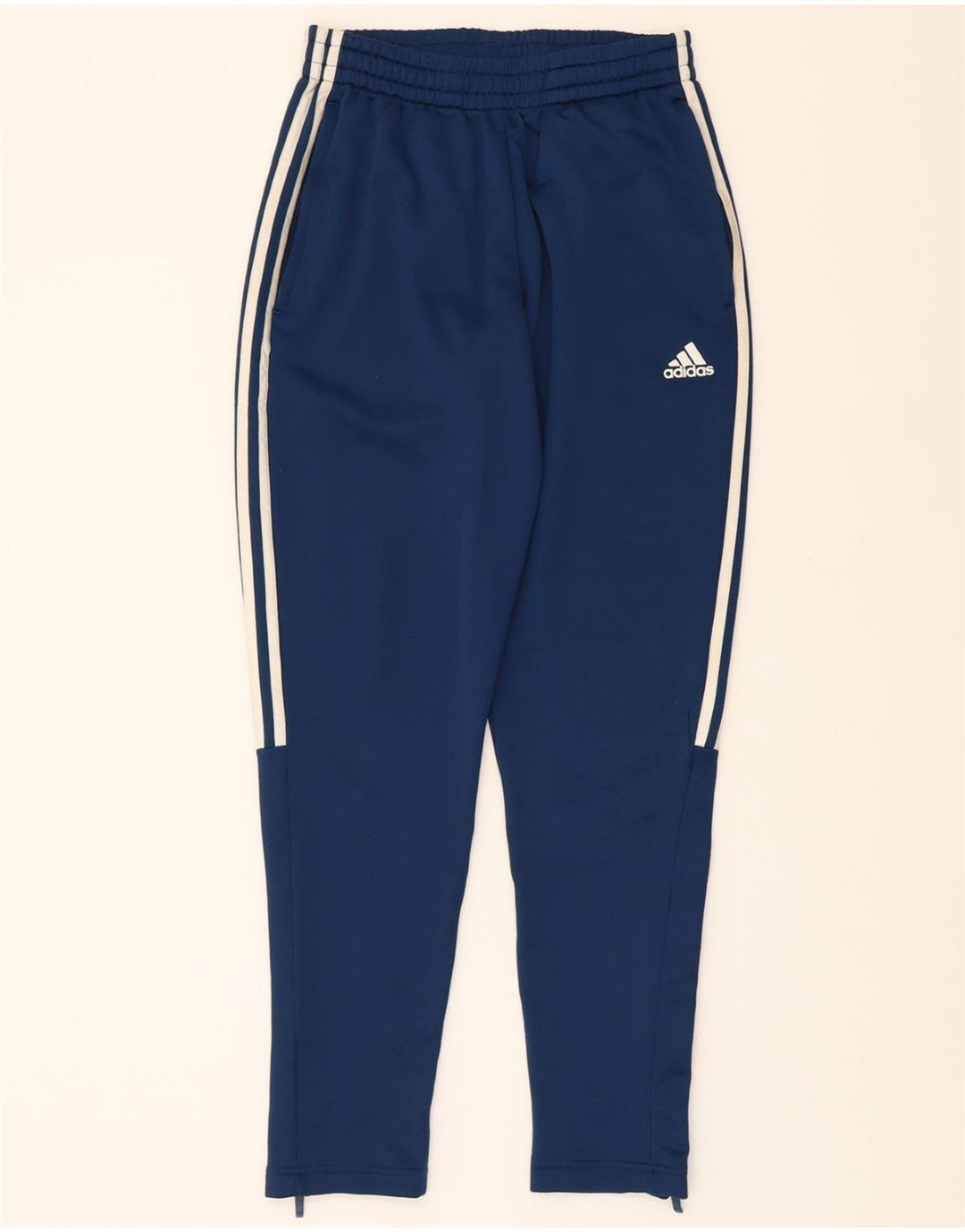 ADIDAS Mens Tracksuit Trousers Small  Navy Blue Polyester Vintage Adidas and Second-Hand Adidas from Messina Hembry 