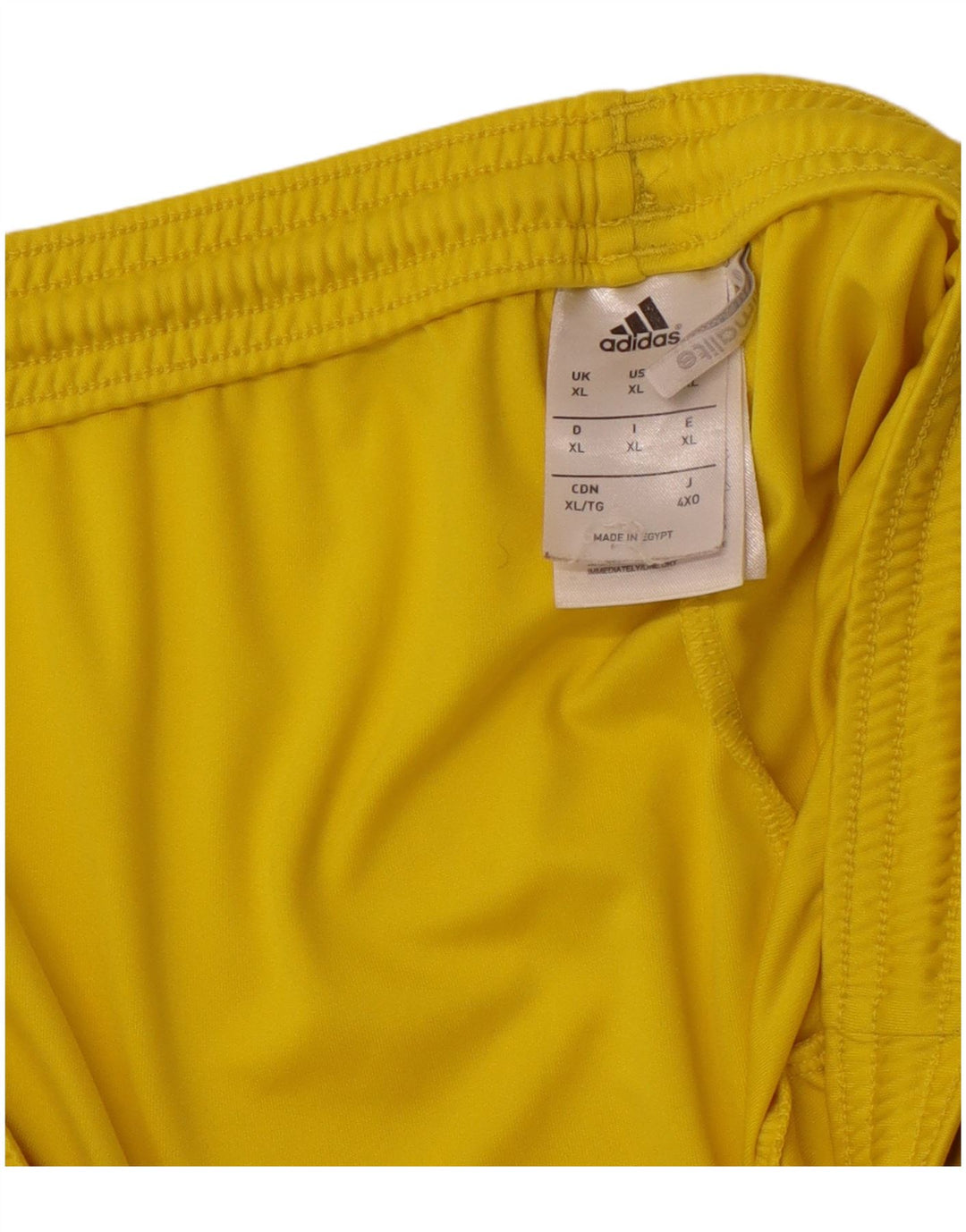 Pantaloncini sportivi ADIDAS Climalite da uomo XL in poliestere giallo