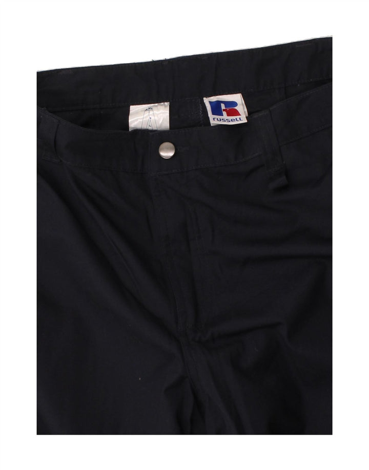 RUSSELL ATHLETIC Mens Straight Cargo Trousers W44 L34 Navy Blue Vintage Russell Athletic and Second-Hand Russell Athletic from Messina Hembry 