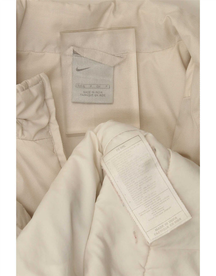 Giacca imbottita oversize Nike da donna US 4/6 Small Beige Poliestere
