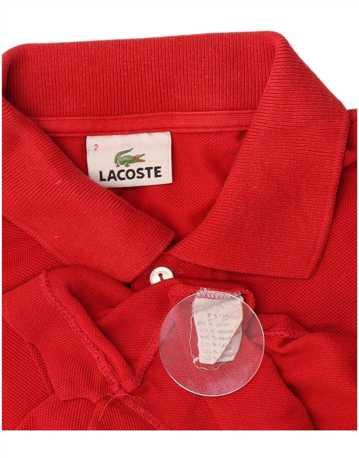 Polo da uomo Lacoste taglia 2 XS in cotone rosso