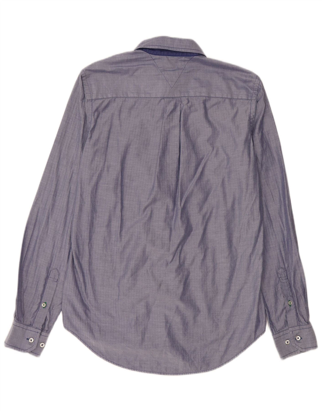 Camicia personalizzata da uomo Tommy Hilfiger piccola in cotone blu