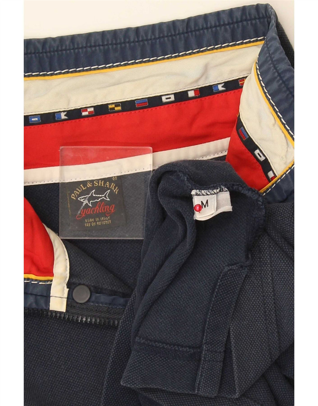 Paul & Shark Felpa da uomo con collo con zip da yachting, maglione medio blu navy