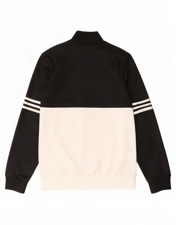 Giacca da tuta da ragazzo Adidas 13-14 anni in poliestere color block nero